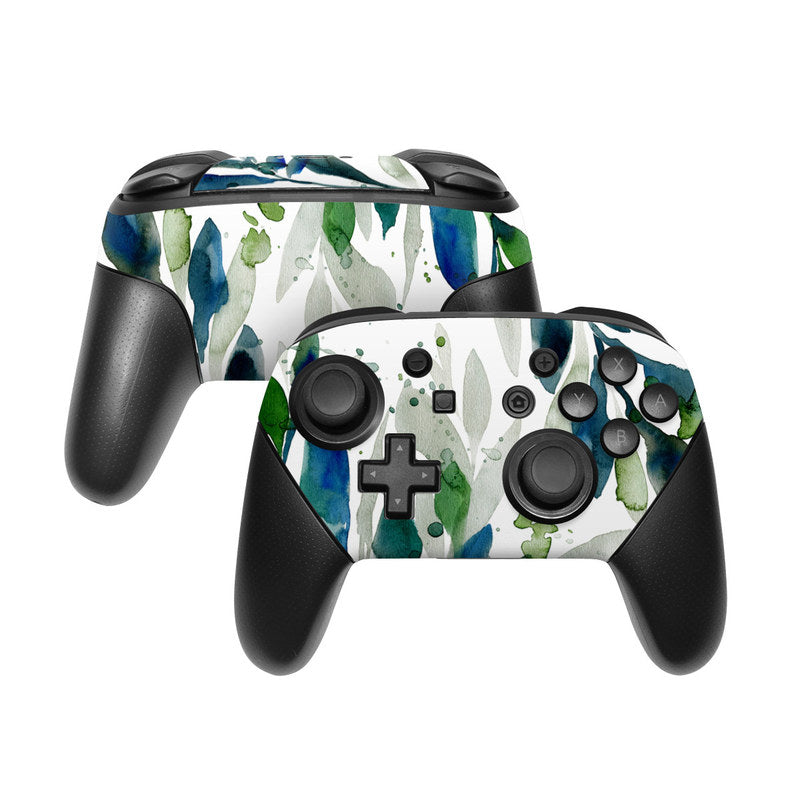 DecalGirl NSWP-FLOATINGLEAVES Nintendo Switch Pro Controller Skin - Floating Leaves