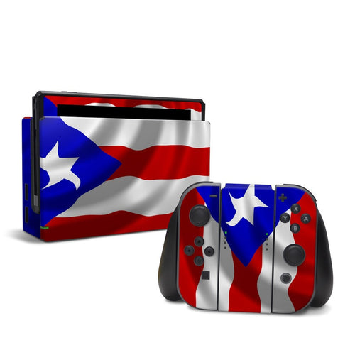 DecalGirl NSW-FLAG-PUERTORICO Nintendo Switch Skin - Puerto Rican Flag