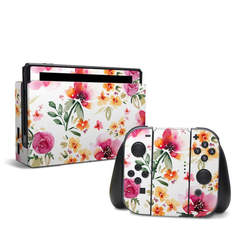 DecalGirl NSW-FRESHFLOWERS Nintendo Switch Skin - Fresh Flowers