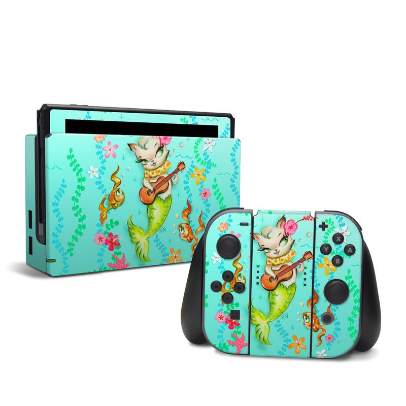 DecalGirl NSW-MERKITUKEL Nintendo Switch Skin - Merkitten with Ukelele