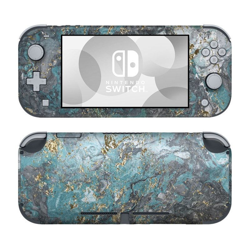 DecalGirl NSL-GGLACIERMARB Nintendo Switch Lite Skin - Gilded Glacier Marble