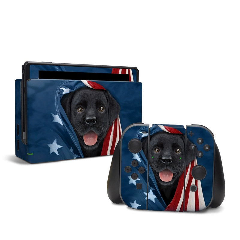 DecalGirl NSW-PATLAB Nintendo Switch Skin - Patriotic Lab