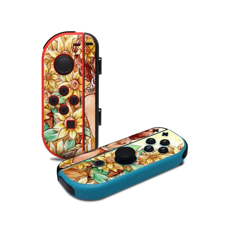 DecalGirl NJC-LADYSUNFLOWER Nintendo Joy-Con Controller Skin - Lady Sunflower