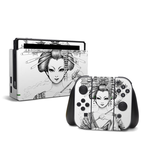 DecalGirl NSW-GEISHASKETCH Nintendo Switch Skin - Geisha Sketch