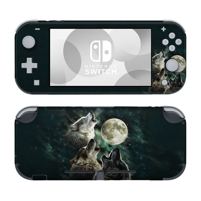 DecalGirl NSL-TWOLVES Nintendo Switch Lite Skin - Three Wolf Moon