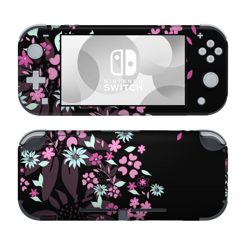 DecalGirl NSL-DKFLOWERS Nintendo Switch Lite Skin - Dark Flowers