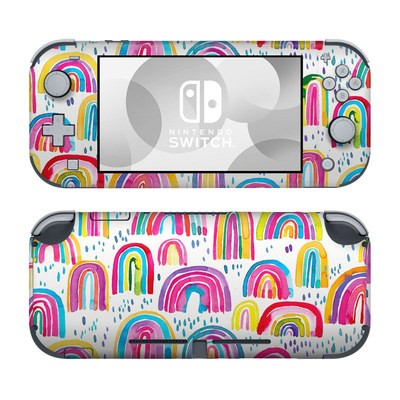 DecalGirl NSL-WCRNB Nintendo Switch Lite Skin - Watercolor Rainbows
