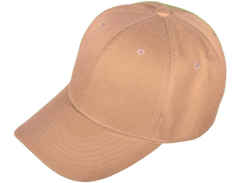 Texpertz DDI 2340425 Solid Baseball Cap - Khaki Case of 36