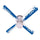 DUKE CEILING FAN - 42'' BLUE/WHITE - DUKFAN100-42