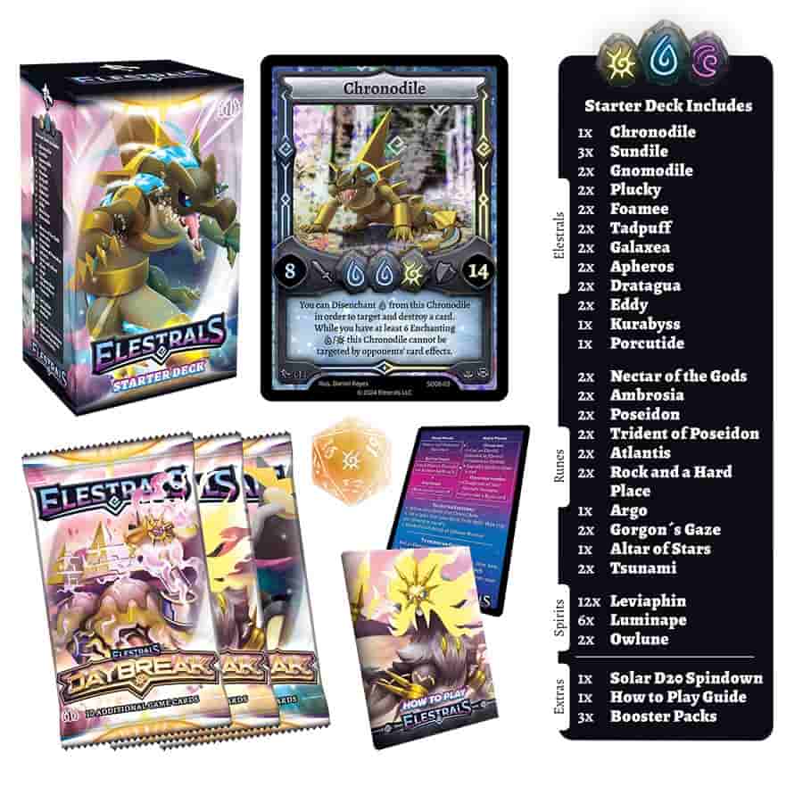 Elestrals Llc -  Elestrals Tcg: Daybreak: Chronodile Starter Deck