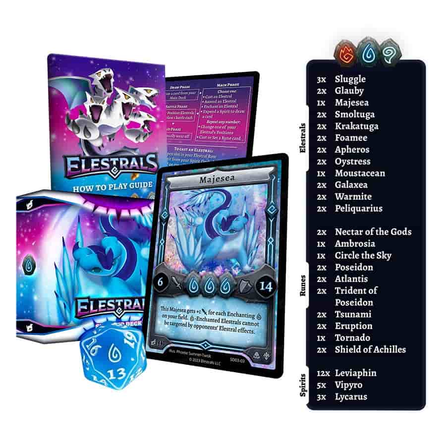 Elestrals Llc -  Elestrals Tcg: First Edition: Majesea Starter Deck