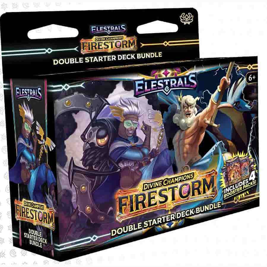 Elestrals Llc -  Elestrals Tcg: Firestorm: Hermes Versus Zeus Double Starter Deck Bundle