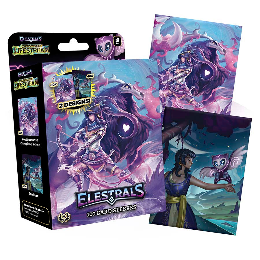 Elestrals Llc -  Elestrals Tcg: Lifestream: Posthumoose (Champion Of Artemis) Card Sleeves Pre-Order
