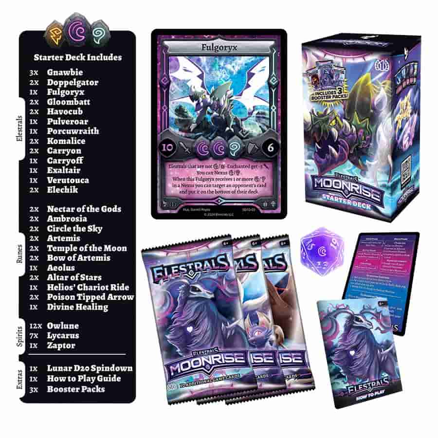 Elestrals Llc -  Elestrals Tcg: Moonrise: Fulgoryx Starter Deck