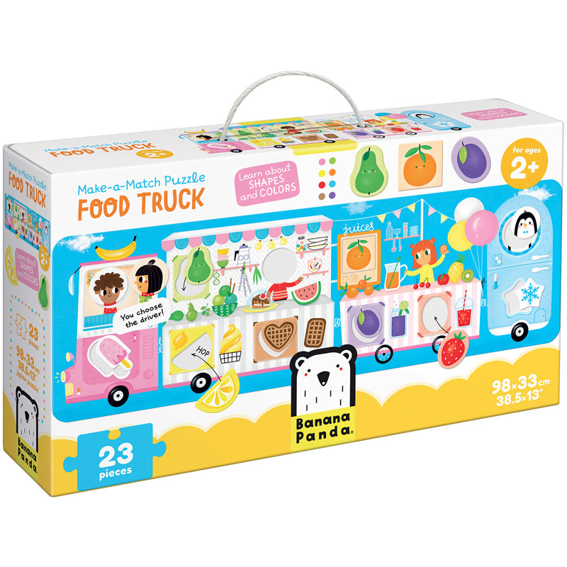 BANANA PANDA Banana Panda BPN49045 Make-A-Match Puzzle Food Truck&#44; Multi Color