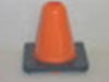 Everrich EVB-0028-1 6 in. Height Vinyl Cones Square Base  Orange