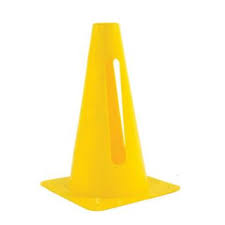 Everrich EVB-0093 9 in. Height Plastic Cone  Yellow