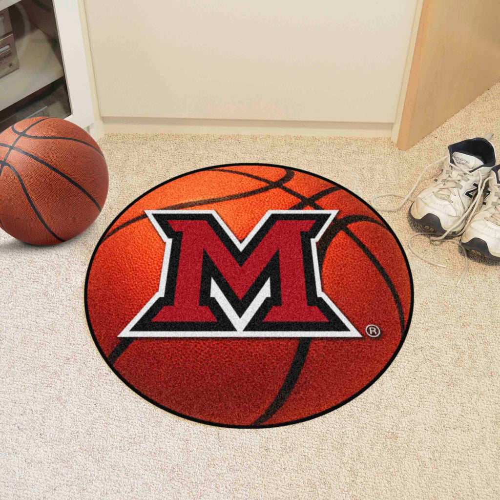 Fanmats - Miami University (OH) Basketball Mat 27'' diameter