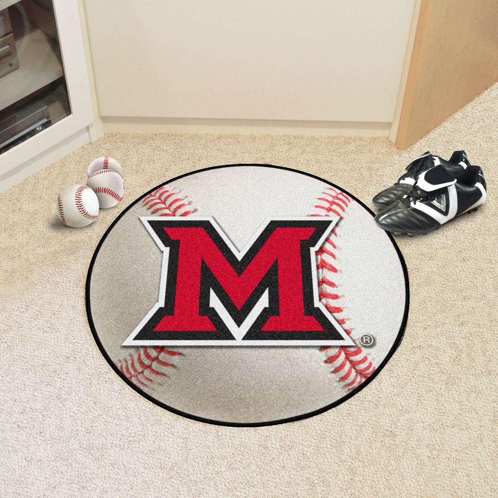 Fanmats - Miami University (OH) Baseball Mat 27'' diameter