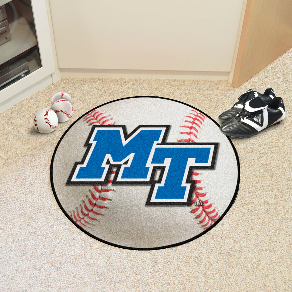 Fanmats - Middle Tennessee State University Baseball Mat 27'' diameter