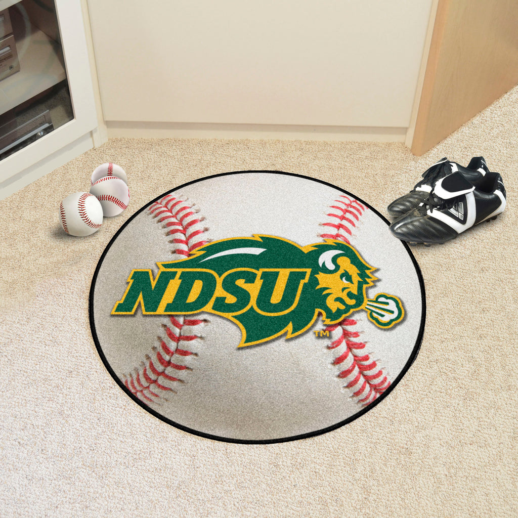 Fanmats - North Dakota State University Baseball Mat 27'' diameter