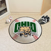 Fanmats - Ohio University Baseball Mat 27'' diameter