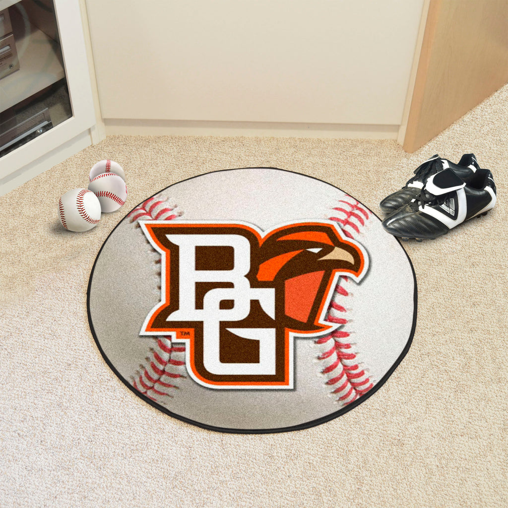 Fanmats - Bowling Green State University Baseball Mat 27'' diameter