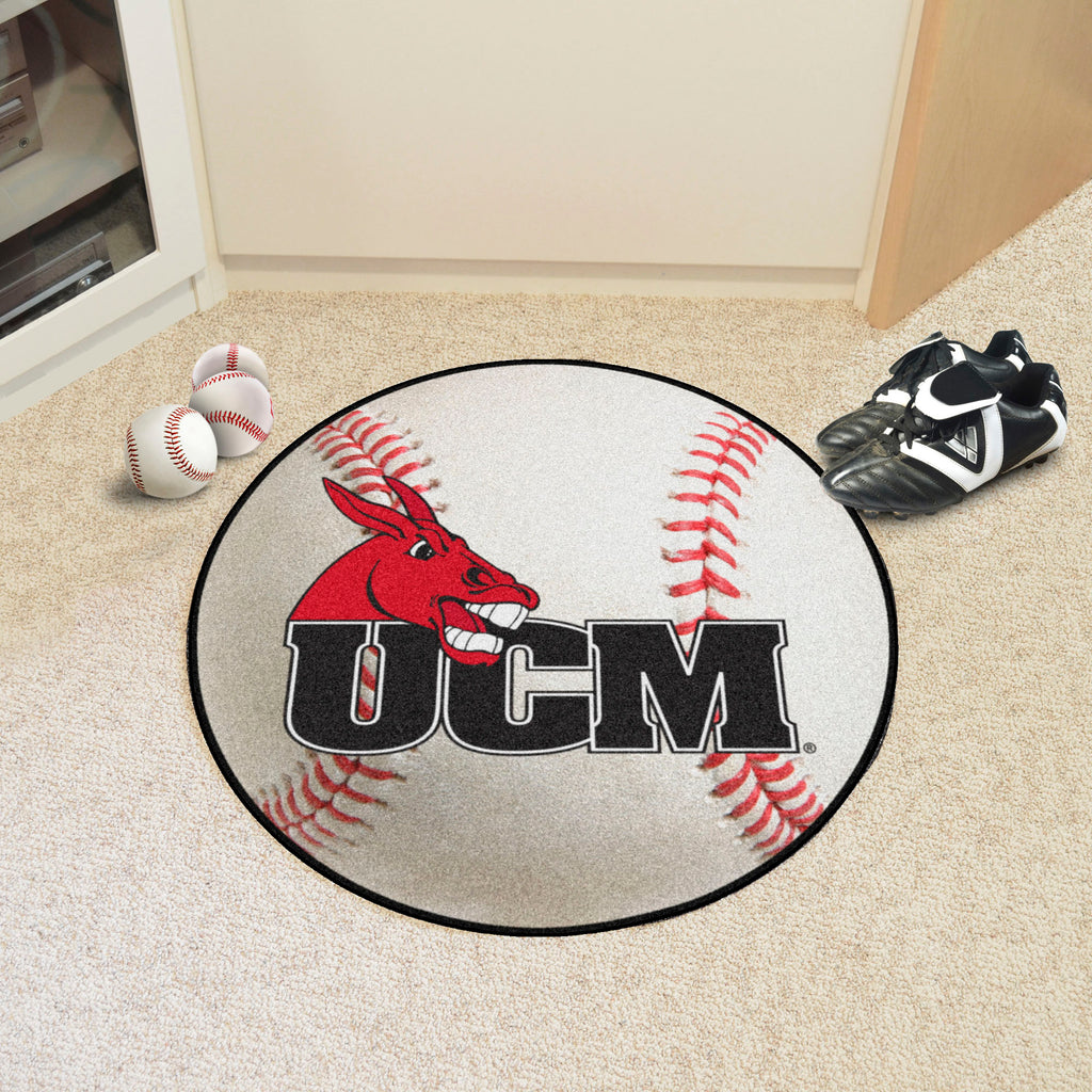 Fanmats - University of Central Missouri Baseball Mat 27'' diameter
