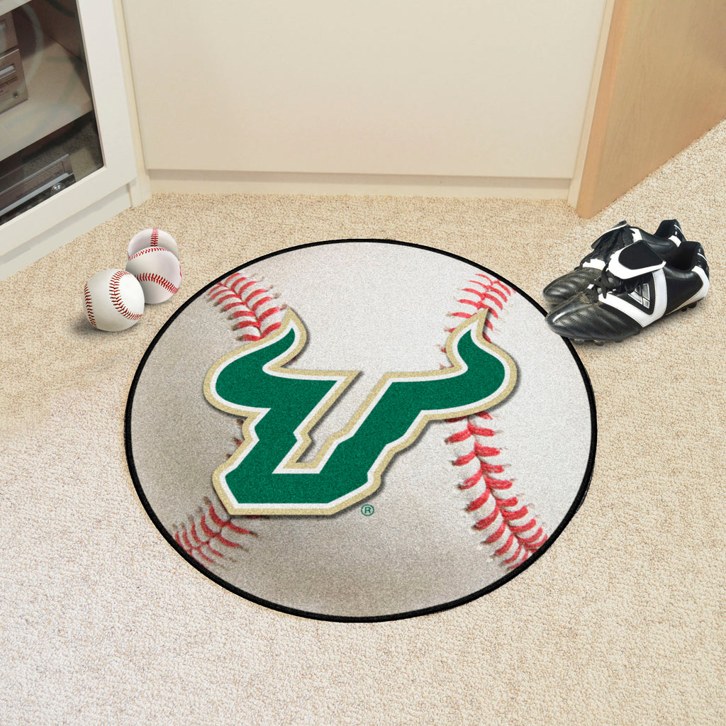 Fanmats - University of South Florida Baseball Mat 27'' diameter