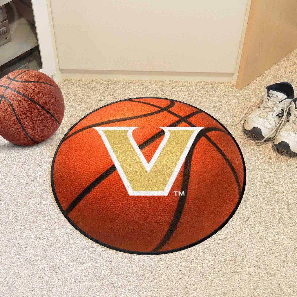 Fanmats - Vanderbilt University Basketball Mat 27'' diameter