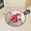Fanmats - Washington State University Baseball Mat 27'' diameter