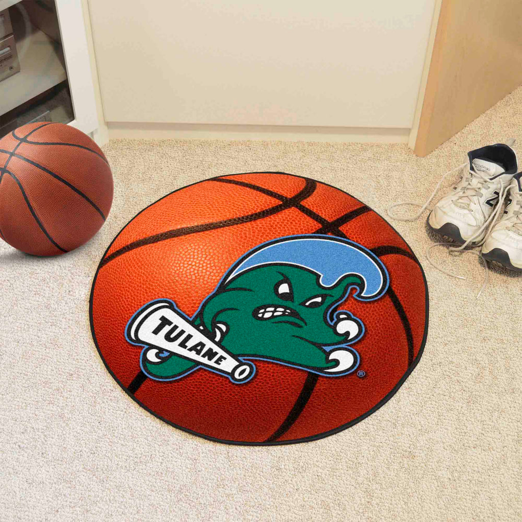 Fanmats - Tulane University Basketball Mat 27'' diameter