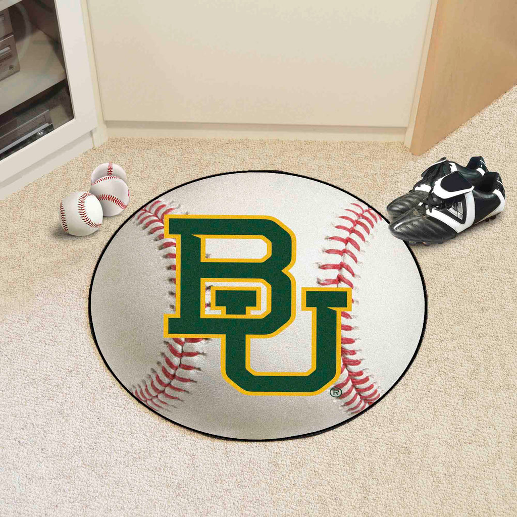 Fanmats - Baylor University Baseball Mat 27'' diameter