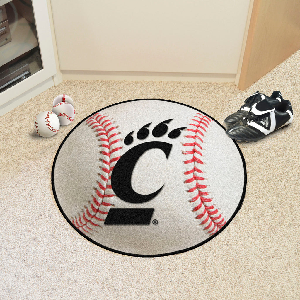 Fanmats - University of Cincinnati Baseball Mat 27'' diameter