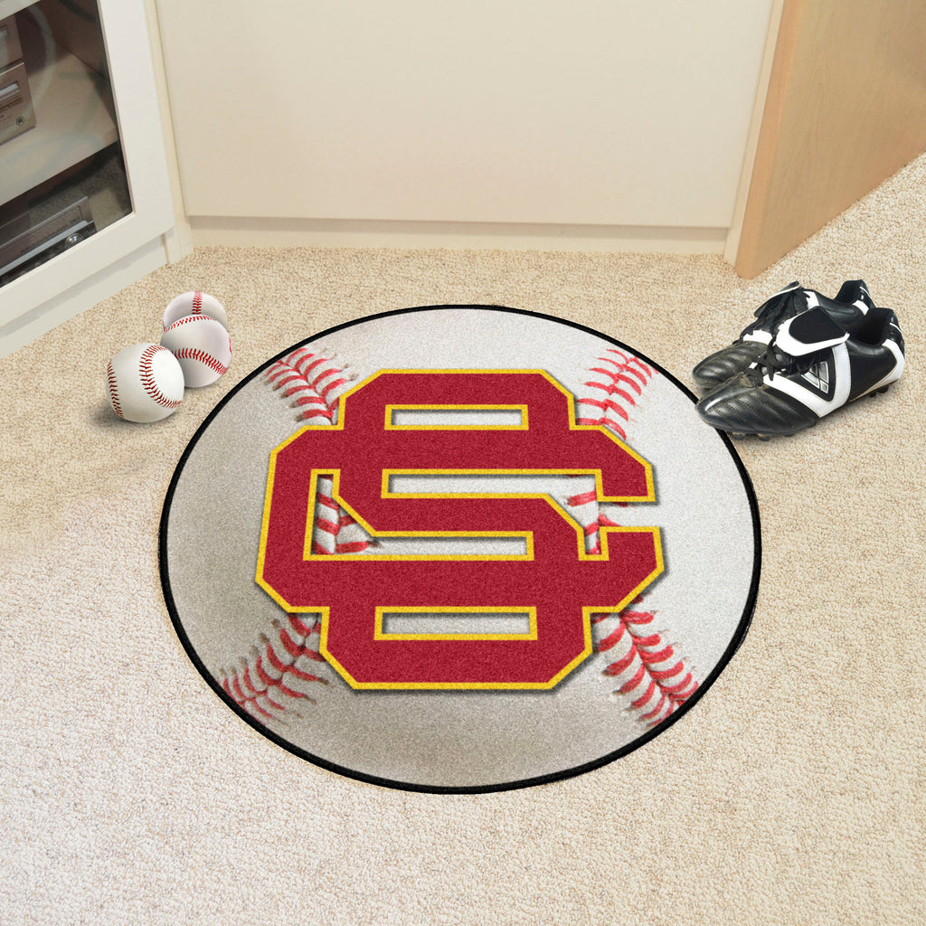 Fanmats - University of Southern California Baseball Mat 27'' diameter