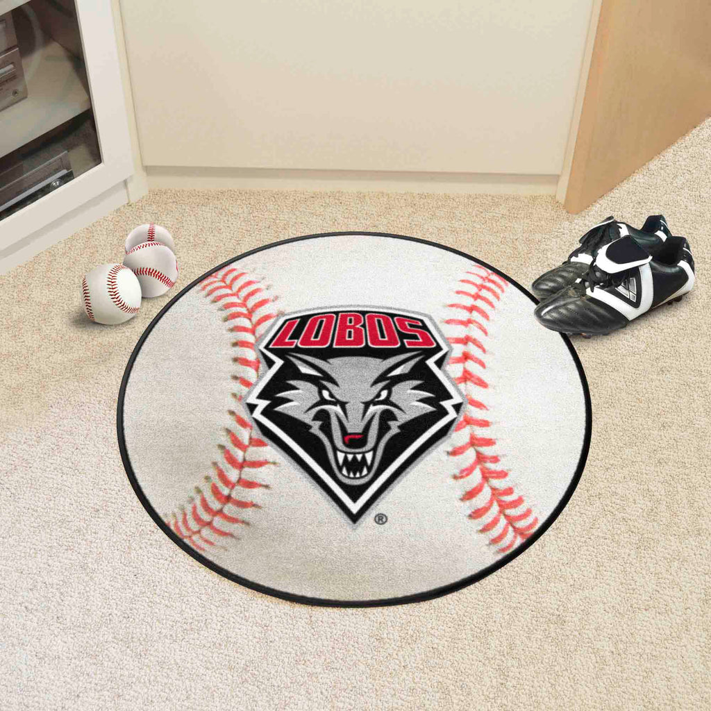 Fanmats - University of New Mexico Baseball Mat 27'' diameter