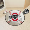 Fanmats - Ohio State University Baseball Mat 27'' diameter