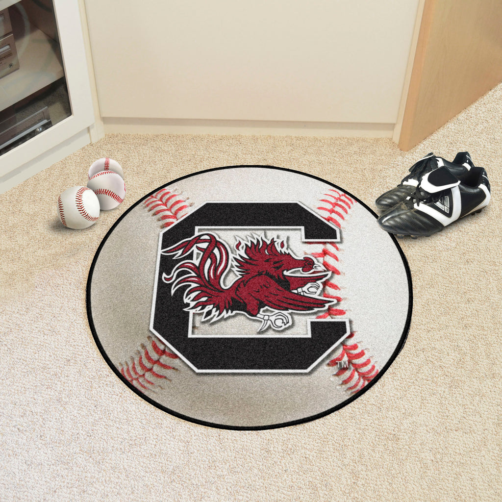 Fanmats - University of South Carolina Baseball Mat 27'' diameter