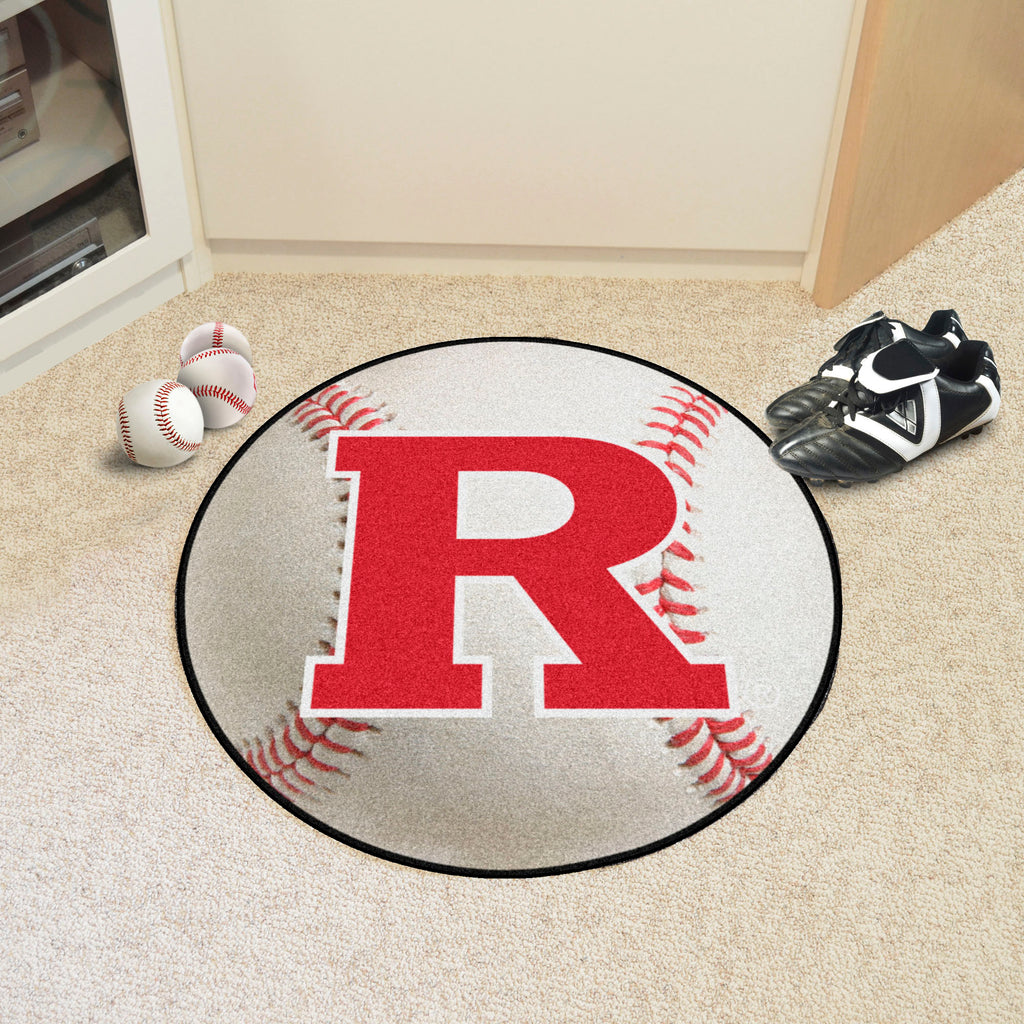 Fanmats - Rutgers University Baseball Mat 27'' diameter