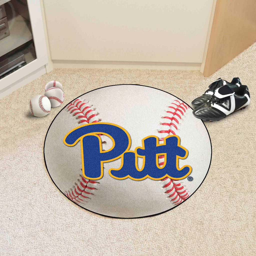 Fanmats - University of Pittsburgh Baseball Mat 27'' diameter