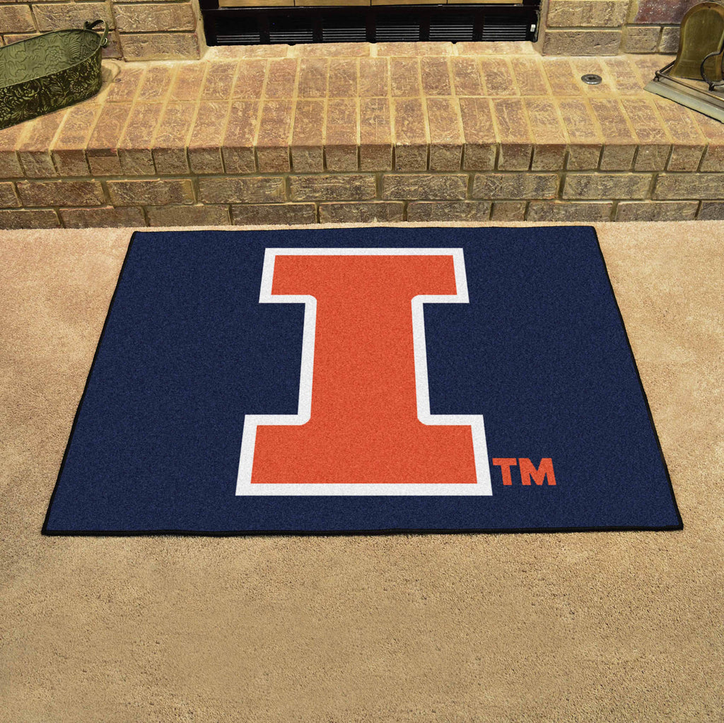 Fanmats - University of Illinois All-Star Mat 33.75''x42.5''