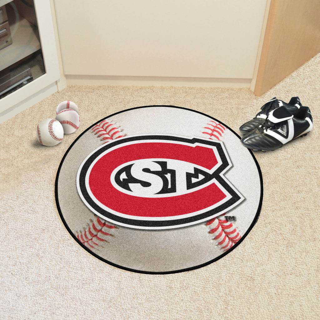Fanmats - St. Cloud State University Baseball Mat 27'' diameter