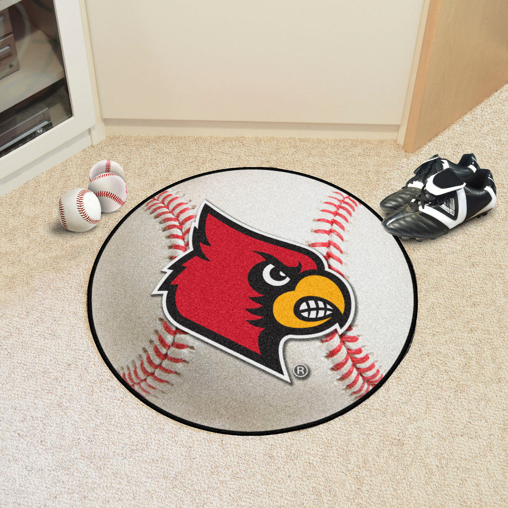 Fanmats - University of Louisville Baseball Mat 27'' diameter