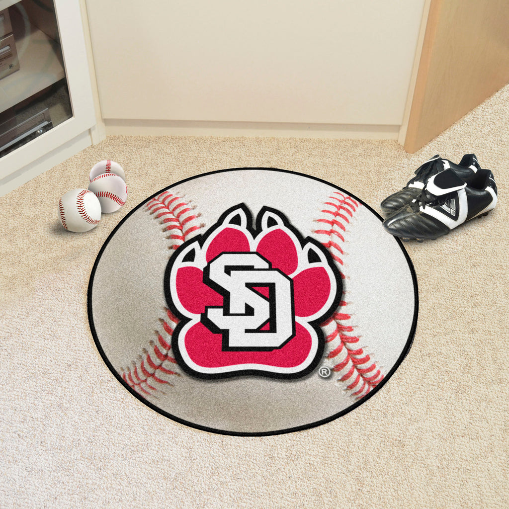 Fanmats - University of South Dakota Baseball Mat 27'' diameter