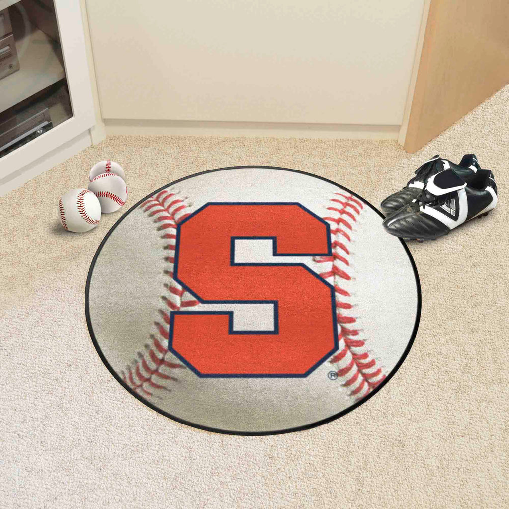 Fanmats - Syracuse University Baseball Mat 27'' diameter