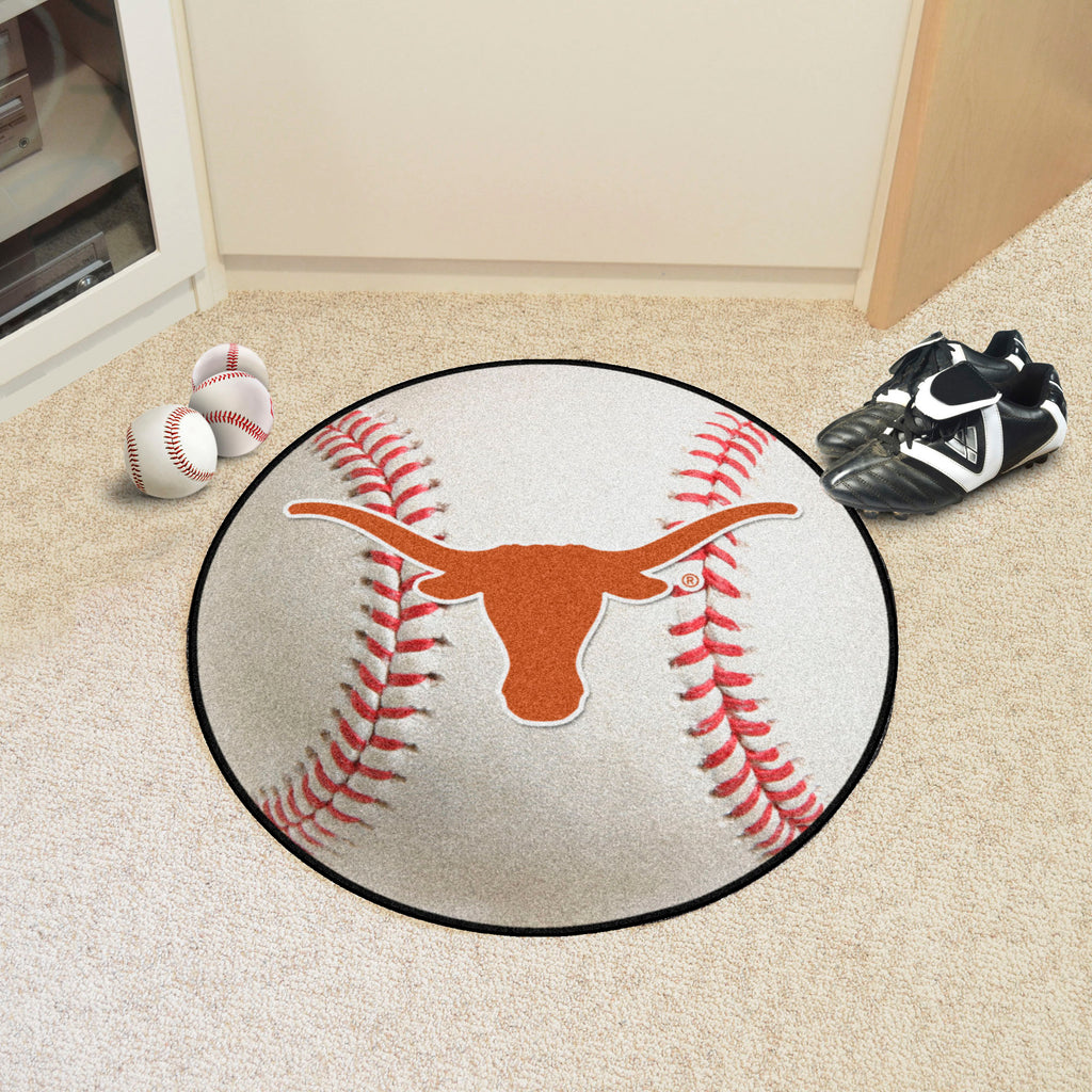 Fanmats - University of Texas Baseball Mat 27'' diameter