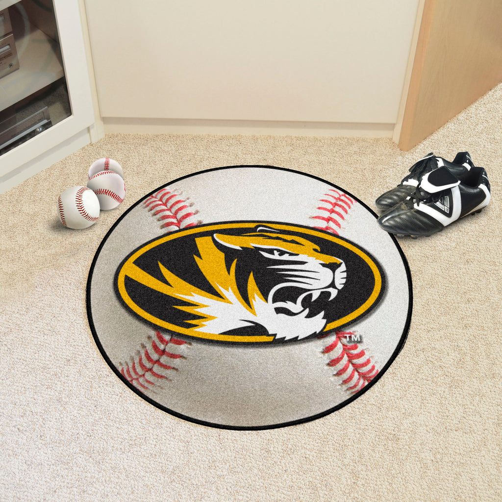 Fanmats - University of Missouri Baseball Mat 27'' diameter