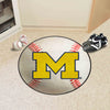 Fanmats - University of Michigan Baseball Mat 27'' diameter
