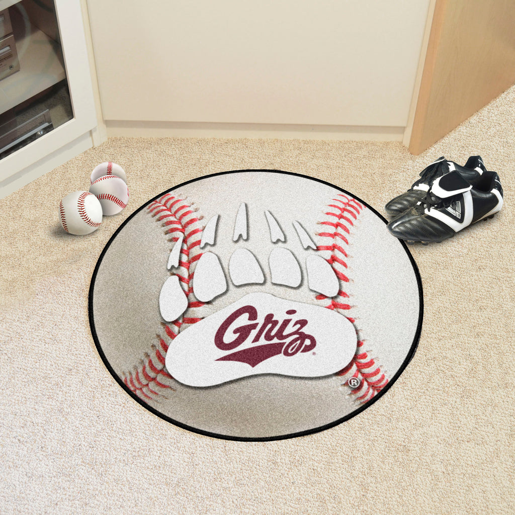 Fanmats - University of Montana Baseball Mat 27'' diameter
