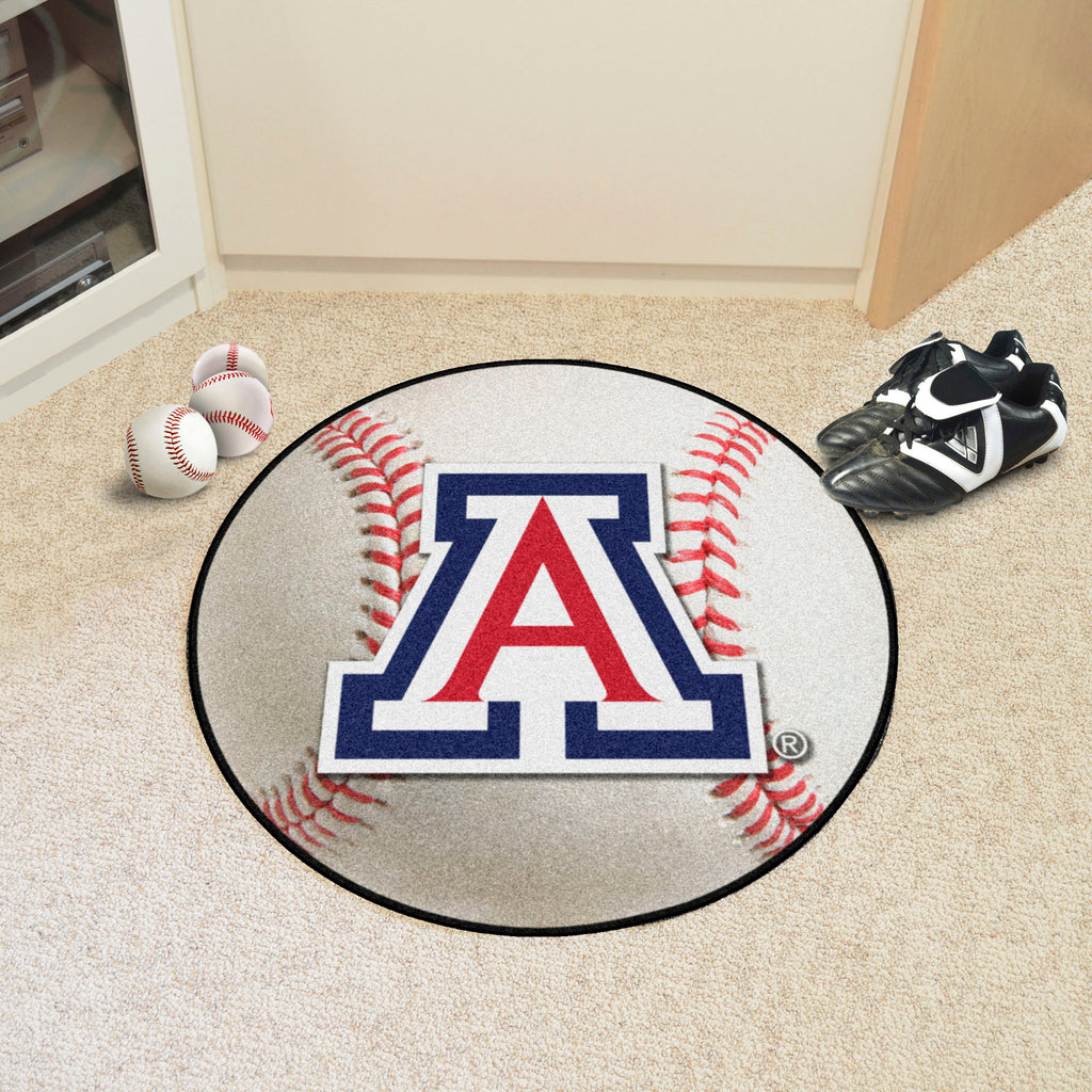 Fanmats - University of Arizona Baseball Mat 27'' diameter